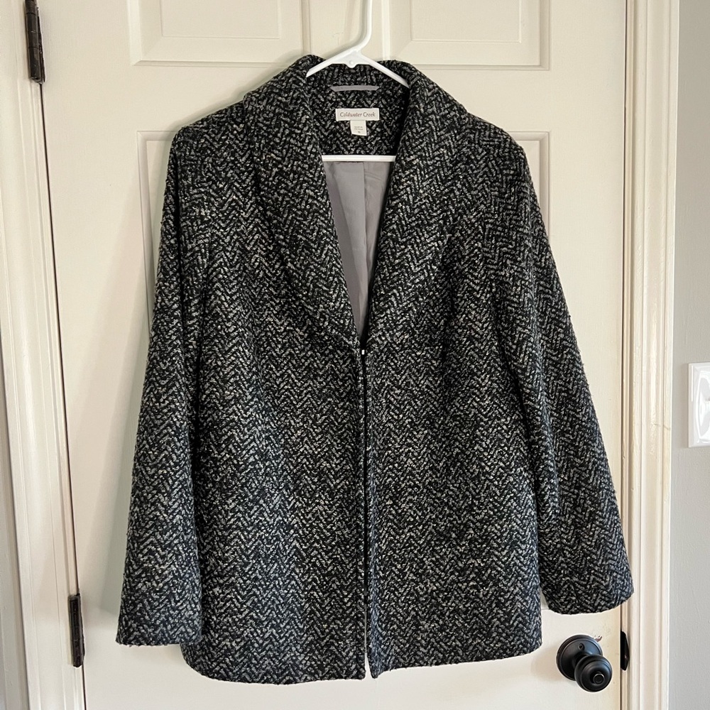 ColdWater Creek coat Jacket tweed size 16 - Picture 1 of 10